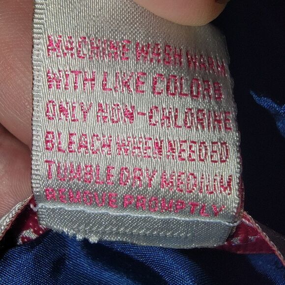 Rhoda Lynne Plus Silk 90s quilted & beaded bomber jacket size 2xl - Picture 7 of 9